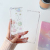 Abbery for Samsung Galaxy Z Fold 4 5G Case Clear with Design Cute for Women Glitter Stars Moon Sparkle TPU PC Transparen