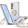 XYZ for Galaxy S24 FE Case with Stand for Samsung Galaxy S24 FE Case with Double Ring Women Girls Bling Luxury Protectiv