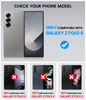 SIXBOX for Samsung Galaxy Z Fold 6 Case with Card Holder Slide Camera Cover Builtin Screen Protector Hinge Protection Sh