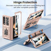 VEGO for Samsung Z Fold 4 Case with Slide Camera Cover Builtin Front Screen Protector 360 Magnetic Kickstand Hinge Prote