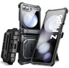 iBlason for Samsung Galaxy Z Flip 6 Case ZFlip 5 Case with Stand Builtin Screen Protector Hinge Protection BeltClip Mili