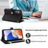 Furiet Floral Wallet Case for Samsung Galaxy A16 5G4G with Wrist Strap Shoulder Strap Flip Zipper Purse Luxury PU Leathe