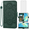 Asuwish Phone Case for Samsung Galaxy A16 5G4G Wallet Cover with Tempered Glass Screen Protector and PU Leather Flip Flo
