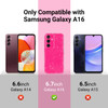 MINSCOSE Compatible with Samsung Galaxy A16 5G CaseCute Neon Bright ColorGlitter Bling Thin Slim Shockproof Silicone Spa