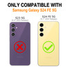 MOWIME Compatible with Samsung Galaxy S24 FE Case Cheetah Print Shockproof Soft TPU Anti Scratch Protective Case for Wom