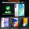 MOZOTER for Samsung Galaxy A16 case16 FT Military Grade Drop Protection Glass Screen Protector NonSlip Shockproof Case H