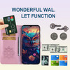 Ephoou Case for Samsung Galaxy A16 5G with Card Slot Holder Wrist Strap Glitter Diamond Rhinestone Owl PU Leather Flip F