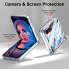 SQMCase Designed for Samsung Galaxy Z Flip 6 Case with Hinge Protection Foldable Kickstand Builtin Screen Protector Prot