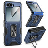 VEGO for Galaxy Z Flip 6 Case with Screen Protector Hinge Protection Magnetic Ring Kickstand Full Body Protective Phone