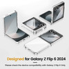 VEGO for Samsung Galaxy Z Flip 6 Case with Screen Protector TPU Crystal AntiYellow Ultra Slim WearResistant Spray Paint