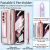 YQODSZ for Samsung Galaxy Z Fold 3 Clear Case with S Pen Pen Holder OnePiece Design with Hinge Protector Builtin Screen