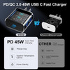 45W USB C Super Fast Charger Type C Charger Fast Charging Android Phone Charger Block with 10FT Type C Charging Cable fo