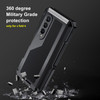 Libeagle Compatible with Samsung Galaxy Z Fold 4 Case with Metal Bumper Premium Rugged Heavy Duty Shockproof Protective
