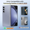 VEGO for Samsung Z Fold 5 Case with Slide Camera Cover Screen Protector Builtin 360 Magnetic Kickstand Drop Protection C