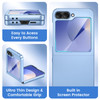 Ruky Slim Case for Samsung Z Flip 6 with Builtin Back Screen Protector Support Wireless Charging Hard PC UltraThin Full