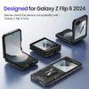 VEGO for Samsung Z Flip 6 Case with Stand Hinge ProtectionScreen Protector Full Body Drop Proof Cover Magnetic Case for