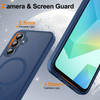 Mangix for Samsung Galaxy A16 5G Phone Case with 2Pack Tempered Glass Screen Protector and Camera Lens Protector Translu
