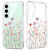 GREATRULY Floral Clear Case for Samsung Galaxy S24 FE for Women GirlsPretty Phone Cover for Galaxy S24 FEFlower Design C