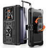 Caka for Galaxy Z Fold 5 Case Samsung Z Fold 5 Case Builtin Screen Protector Slide Camera Cover Magnetic Kickstand Belt