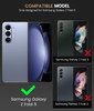 Caka for Galaxy Z Fold 5 Case Samsung Z Fold 5 Case Builtin Screen Protector Slide Camera Cover Magnetic Kickstand Belt
