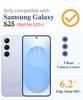 GVIEWIN Compatible with Samsung Galaxy S25 Case Clear Floral Slim Shockproof Protective Women Phone Case NonYellowing wi