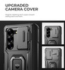 Dexnor for Samsung Galaxy Z Fold 6 Case with Ring Stand S Pen Holder Slide Camera Cover Hinge Protection Screen Protecto