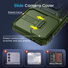 Caka for Samsung Galaxy A16 5G Phone Case HD Screen Protector Camera Lens Cover 360Rotated Kickstand Ring Heavy Duty Har