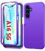 FNTCASE for Galaxy A16 5G Phone Case with Builtin Screen Protector Protective Silicone Rugged Shockproof Phone Cover Ful