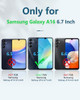 FNTCASE for Galaxy A16 5G Phone Case with Builtin Screen Protector Protective Silicone Rugged Shockproof Phone Cover Ful