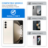 VEGO for Galaxy Z Fold 5 Case with Kickstand Hinge Protection Belt Clip Holster Front Screen Protector Slide Camera Cove