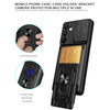 CCSmall for Samsung Galaxy A16 5G Case with Card Holder Slide Camera Cover MilitaryGrade Drop Protection with Ring Kicks