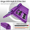 BSNRM for Samsung Galaxy Z Fold 6 Case with Card Holder Built in RFID Blocking S Pen Holder Slide Camera Cover Hinge Pro