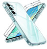 ivoler 3in1 Clear Case for Samsung Galaxy A16 5G with 2 Pack Tempered Glass Screen Protector Military Grade Protection T