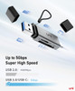 uni SD Card Reader, High-Speed USB C to Micro SD Card Adapter USB 3.0 Dual Slots, Memory Card Reader for SD/Micro SD/SDHC/SDXC/MMC, Compatible with M