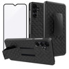 Ailiber for Samsung Galaxy A16 Case with Belt Clip Holster with Screen Protector Swivel Kickstand Holder Slim Shockproof