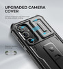 Dexnor for Samsung Galaxy S24 FE Case with Builtin Slide Camera Cover Screen Protector KickstandHeavyDuty Shockproof Rug