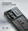 Dexnor for Samsung Galaxy S25 Ultra Case with Builtin Slide Camera Cover Screen Protector Kickstand HeavyDuty Shockproof