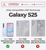 Dexnor for Samsung Galaxy S25 Case with Builtin Slide Camera Cover Screen Protector Kickstand HeavyDuty Shockproof Rugge