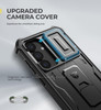 Dexnor for Samsung Galaxy S25 Case with Builtin Slide Camera Cover Screen Protector Kickstand HeavyDuty Shockproof Rugge