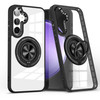 Yarxiawin Phone Case for Samsung S24 FE with Ring Holder Magnetic Rotatable Kickstand for Samsung Galaxy S24 FE Case Cle