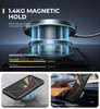 Dexnor for Samsung Galaxy S25 Case with Camera Cover Adjustable Kickstand Builtin Screen Protector Magnetic Rugged Shock