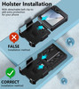 FNTCASE for Samsung Galaxy ZFlip6 Case Military Grade Protection Shockproof Cell Phone Cover with Belt Clip Holster Kick