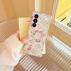 YeLoveHaw for Samsung Galaxy Z Fold 6 Magnetic Clear Phone Case for Women Girls Glitter Cute Floral Flower Pattern Slim