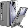 Miimall Compatible for Samsung Galaxy Z Fold 5 Case with Kickstand Magnetic Hinge Full Protective Builtin Screen Protect