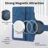 CCSmall for Samsung Galaxy Z Fold 6 5G Detachable Magnetic Wallet Phone Case RFID Blocking Material Retro Folio Flip Lea