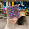 LCHULLE for Samsung Galaxy Z Flip 6 Case Bling Glitter for Girls Women Cute Shiny Sparkle Sequin Stars Soft Silicone Fou