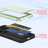 Compatible with Galaxy S24 FE Case Wallet with Credit Card Holder ID Card Slot Shockproof Hard PC TPU Phone Case Slide F