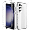 COTDINFOR Case for Samsung Galaxy S24 FE Case Clear Crystal Non Yellowing Heavy Duty Soft TPU Dual Layer Bumper Rugged P