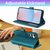 Furiet Argyle Wallet Case for Samsung Galaxy S24 FE 5G with Detachable Wrist Strap Shoulder Strap Card Slots Folio Purse