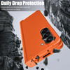 JUNAUTTB for Samsung Galaxy Z Fold6 CaseHinge Protection Matte PC Hard Protective CoverSlim Fit Simplewith Camera Lens P